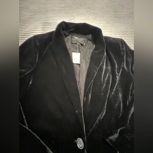 New Endless Rose Black Velvet Women's Jacket Oversized Blazer - Size S